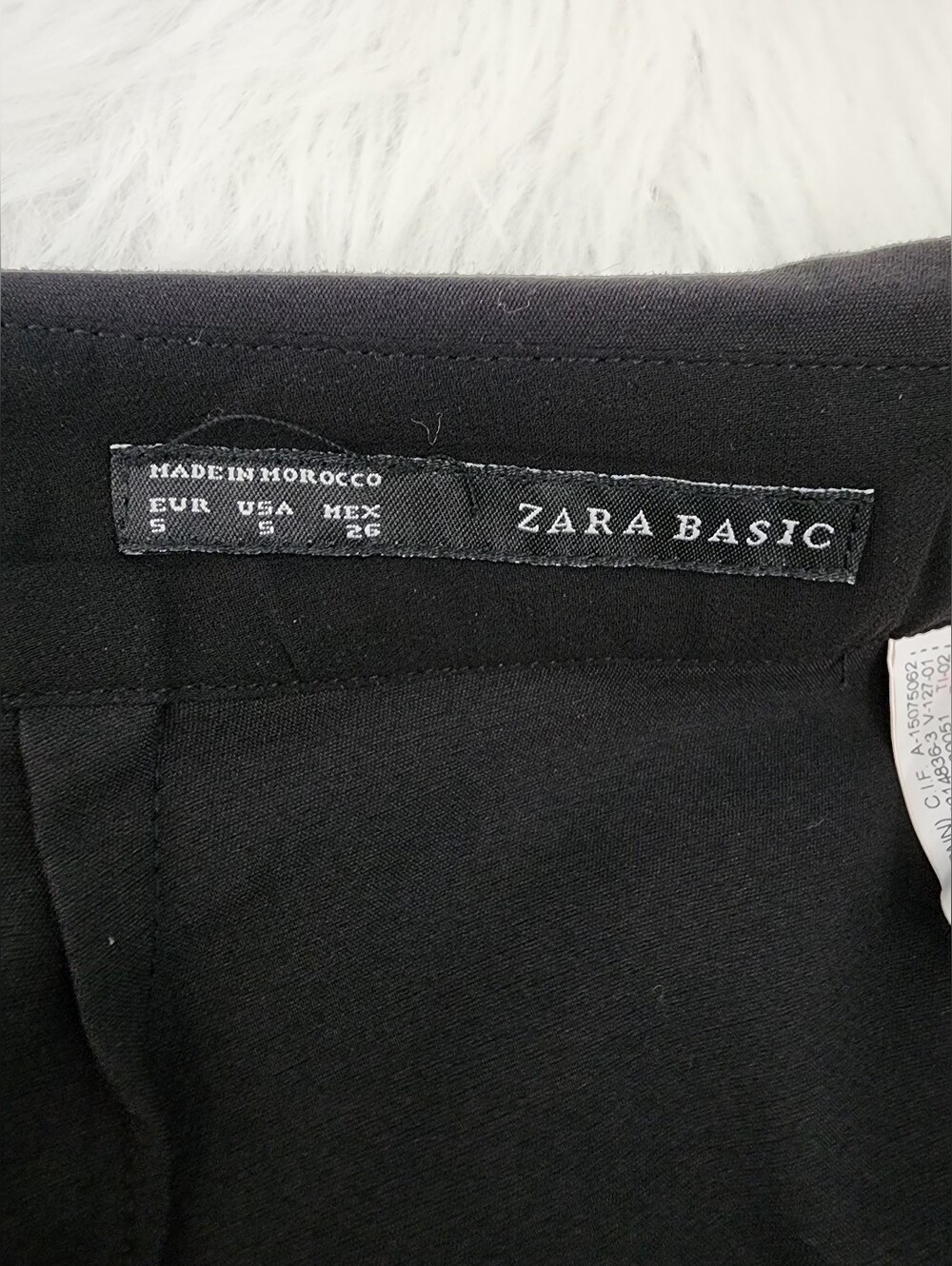 Zara Basic Origami Skort, Size Small, Black - Picture 6 of 9